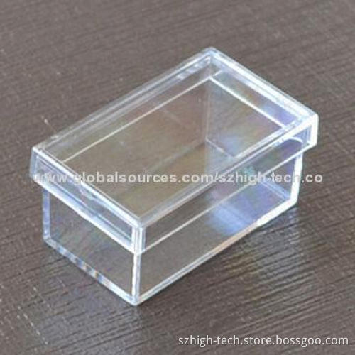 Plastic box with transparent color